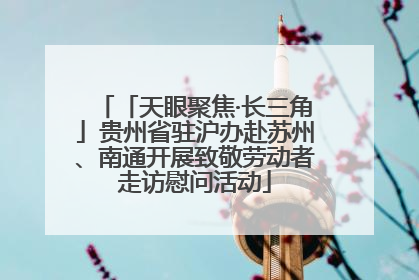 「天眼聚焦·长三角」贵州省驻沪办赴苏州、南通开展致敬劳动者走访慰问活动