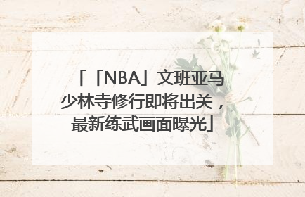 「NBA」文班亚马少林寺修行即将出关，最新练武画面曝光