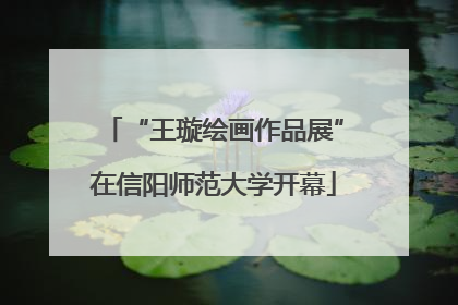 “王璇绘画作品展”在信阳师范大学开幕