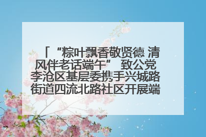 “粽叶飘香敬贤德 清风伴老话端午” 致公党李沧区基层委携手兴城路街道四流北路社区开展端午节主题活动