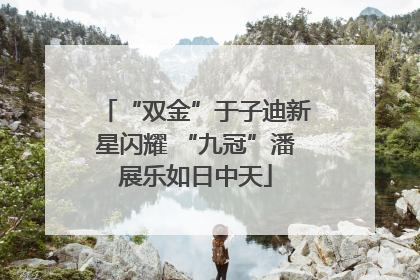 “双金”于子迪新星闪耀 “九冠”潘展乐如日中天