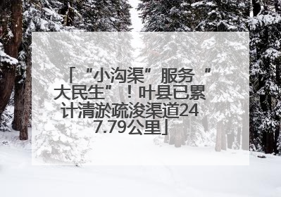 “小沟渠”服务“大民生”！叶县已累计清淤疏浚渠道247.79公里