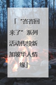 “峇峇回来了”系列活动传续新加坡华人情缘