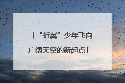 “折翼”少年飞向广阔天空的新起点