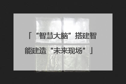 “智慧大脑”搭建智能建造“未来现场”