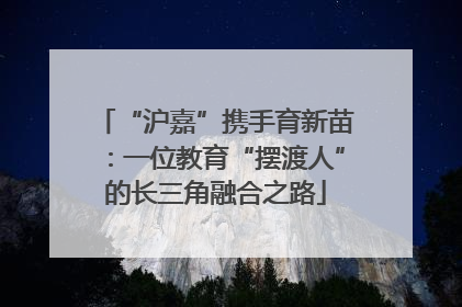 “沪嘉”携手育新苗：一位教育“摆渡人”的长三角融合之路