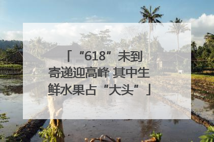 “618”未到 寄递迎高峰 其中生鲜水果占“大头”