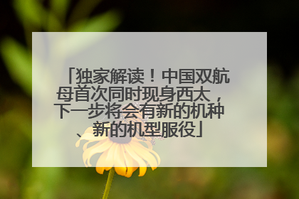 独家解读！中国双航母首次同时现身西太，下一步将会有新的机种、新的机型服役