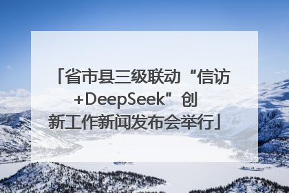 省市县三级联动“信访+DeepSeek”创新工作新闻发布会举行