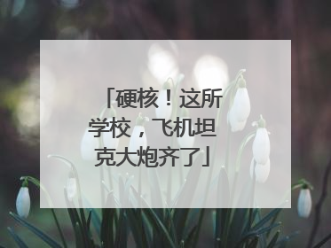 硬核！这所学校，飞机坦克大炮齐了