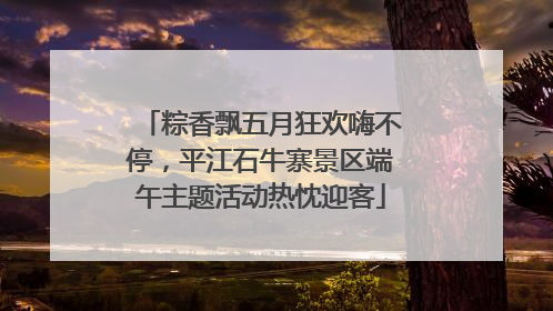 粽香飘五月狂欢嗨不停，平江石牛寨景区端午主题活动热忱迎客