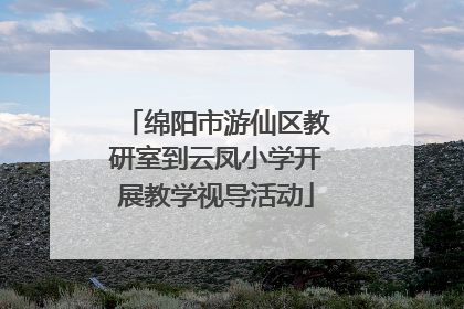 绵阳市游仙区教研室到云凤小学开展教学视导活动
