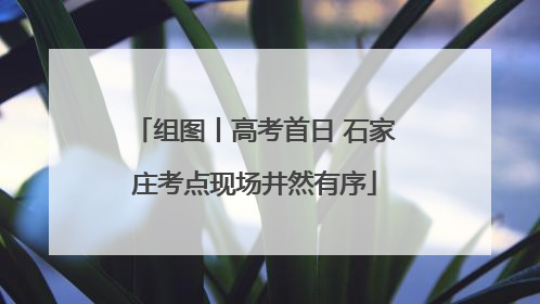 组图丨高考首日 石家庄考点现场井然有序