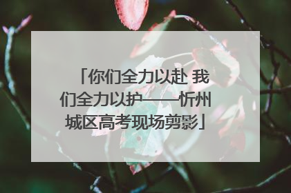 你们全力以赴 我们全力以护——忻州城区高考现场剪影