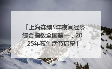 上海连续5年夜间经济综合指数全国第一，2025年夜生活节启幕