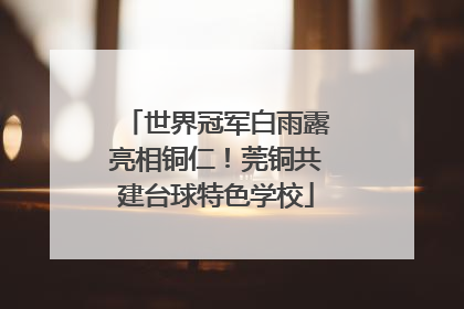 世界冠军白雨露亮相铜仁！莞铜共建台球特色学校