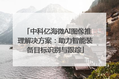 中科亿海微AI图像推理解决方案：助力智能装备目标识别与跟踪