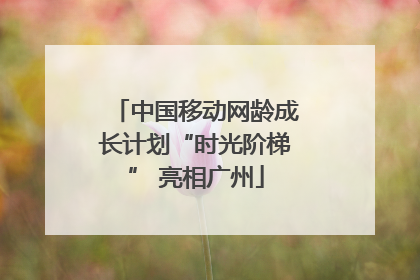 中国移动网龄成长计划“时光阶梯” 亮相广州