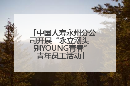 中国人寿永州分公司开展“永立潮头 别YOUNG青春”青年员工活动
