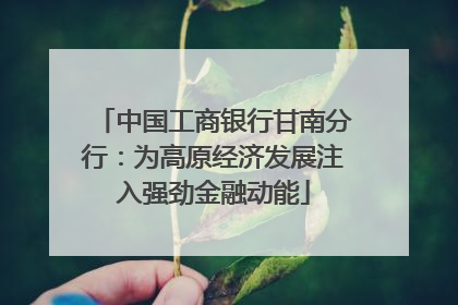 中国工商银行甘南分行：为高原经济发展注入强劲金融动能
