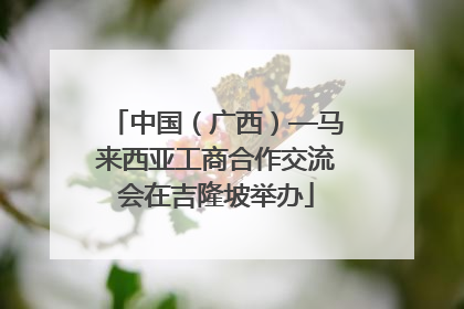 中国（广西）—马来西亚工商合作交流会在吉隆坡举办