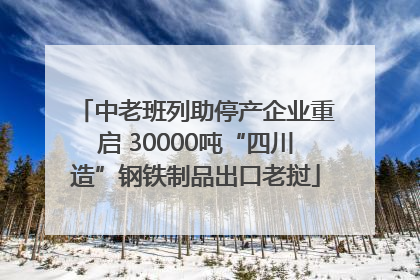 中老班列助停产企业重启 30000吨“四川造”钢铁制品出口老挝