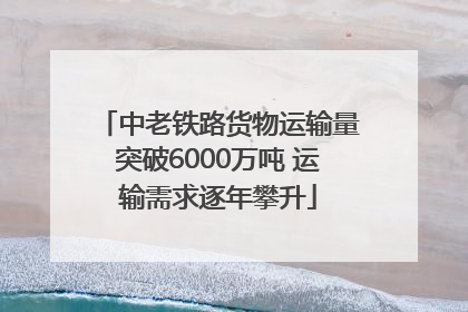 中老铁路货物运输量突破6000万吨 运输需求逐年攀升