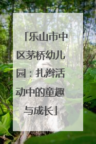 乐山市中区茅桥幼儿园：扎辫活动中的童趣与成长