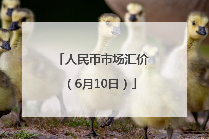 人民币市场汇价（6月10日）