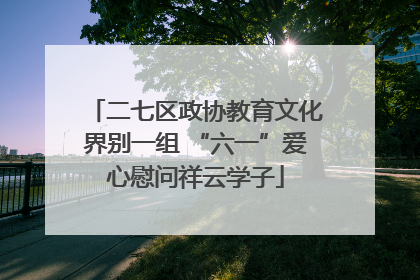 二七区政协教育文化界别一组 “六一”爱心慰问祥云学子