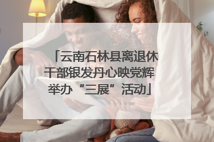 云南石林县离退休干部银发丹心映党辉举办“三展”活动