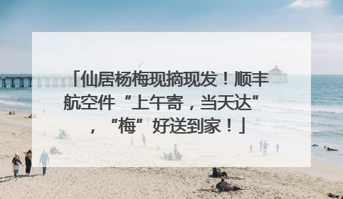 仙居杨梅现摘现发！顺丰航空件“上午寄，当天达”，“梅”好送到家！