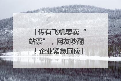 传有飞机要卖“站票”，网友吵翻！企业紧急回应