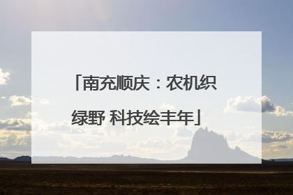 南充顺庆：农机织绿野 科技绘丰年