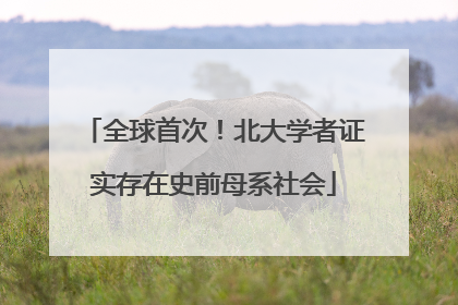 全球首次！北大学者证实存在史前母系社会