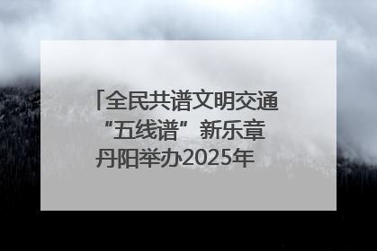 全民共谱文明交通“五线谱”新乐章 丹阳举办2025年“文明交通 同心同行”主题宣传活动