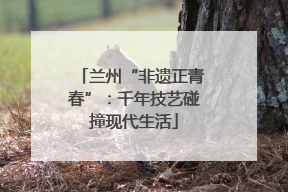 兰州“非遗正青春”：千年技艺碰撞现代生活