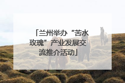 兰州举办“苦水玫瑰”产业发展交流推介活动