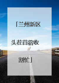 兰州新区头茬苜蓿收割忙