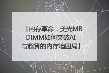 内存革命：美光MRDIMM如何突破AI与超算的内存墙困局