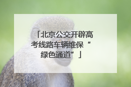 北京公交开辟高考线路车辆维保“绿色通道”