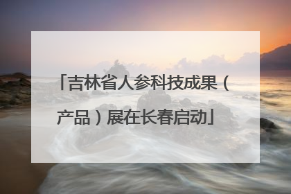 吉林省人参科技成果（产品）展在长春启动