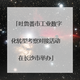 吐鲁番市工业数字化转型考察对接活动在长沙市举办