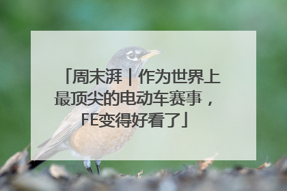 周末湃｜作为世界上最顶尖的电动车赛事，FE变得好看了