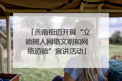 善南街道开展“立德树人网络文明和网络道德”宣讲活动