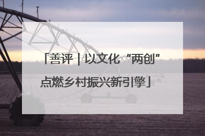 善评｜以文化“两创”点燃乡村振兴新引擎