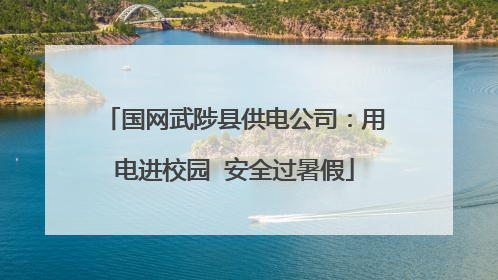 国网武陟县供电公司：用电进校园  安全过暑假