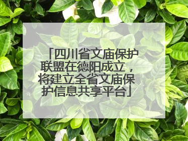 四川省文庙保护联盟在德阳成立，将建立全省文庙保护信息共享平台