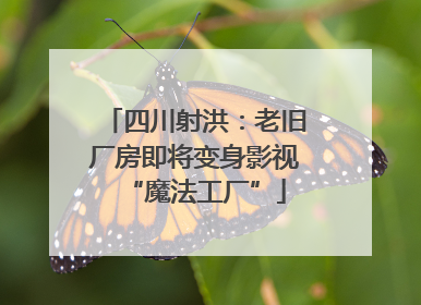 四川射洪：老旧厂房即将变身影视“魔法工厂”