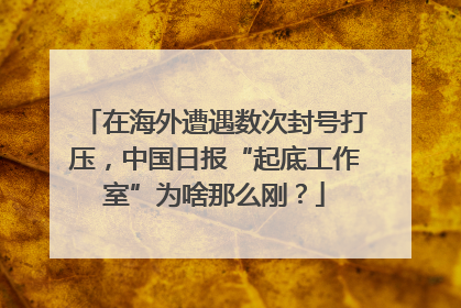 在海外遭遇数次封号打压，中国日报“起底工作室”为啥那么刚？
